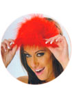 Fetish Fantasy Feather Love Mask - Red